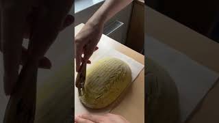 Simple wheat stalk scoring #sourdough #shorts