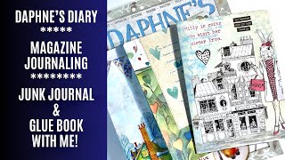 💙 Daphne’s Diary Magazine / Junk Journal / Glue Book With Me / Lets Start Creating 💙