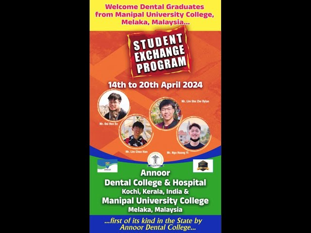 Student Exchange Program for Manipal University College, Melaka, Malaysia