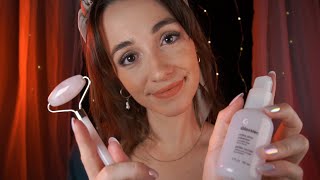 ASMR | Doing Your Skincare Before Sleep 🌙 (Gentle Personal Attention with Rain 🌧️)