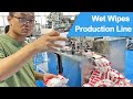 Automated baby wipes packaging line  wet tissue making machine 30120pcsbag