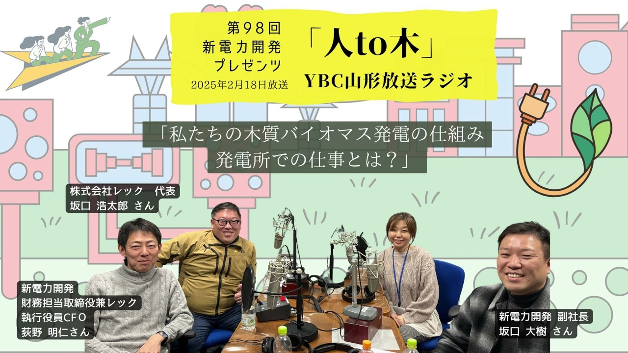 人to木」第98回新電力開発プレゼンツ YBC山形放送ラジオ 2025年2