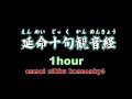 観音経のエキスを凝縮したとっても短いお経を1時間繰り返します。