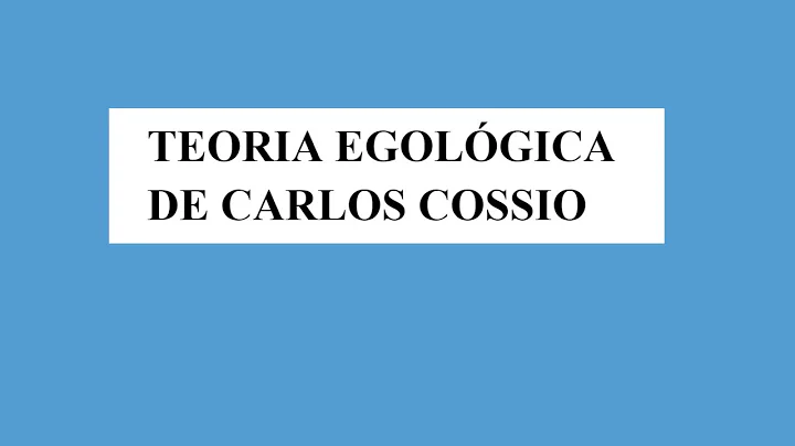 CARLOS COSSIO Y SU TEORA EGOLGICA DEL DERECHO :)