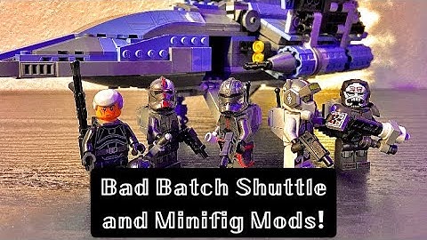 LEGO Bad Batch Attack Shuttle Mods: Minifigures and Simple Mods!