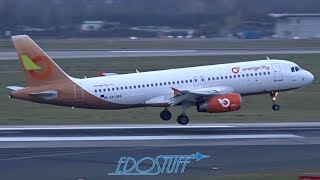 Orange2Fly Airbus A320 05R Landing - Dusseldorf International Duseddl