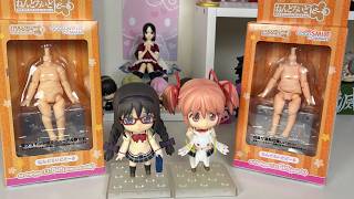 Madoka and Homura School Uniform Nendoroids turned into dolls