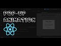 React Pop-up Animation