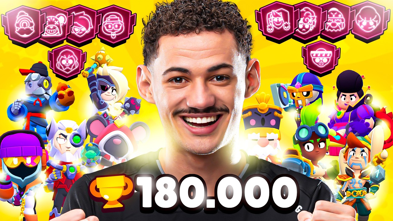 PEGUEI PRESTIGIO 2 em 10 BRAWLERS SUBINDO para os 300.000 TROFÉUS! EP 8 180K!