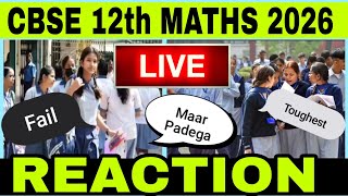 CBSE 12th Mathematics Students Reaction 2026 |CBSE Class 12 Maths paper solution 2026 | Maths Review