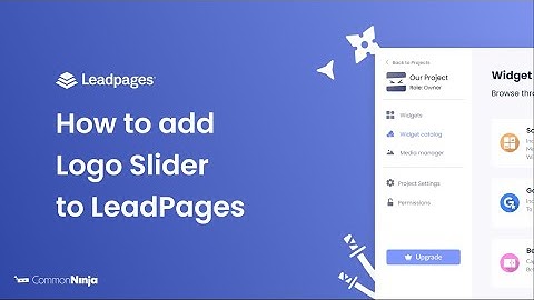 How to add a Logo Slider to LeadPages
