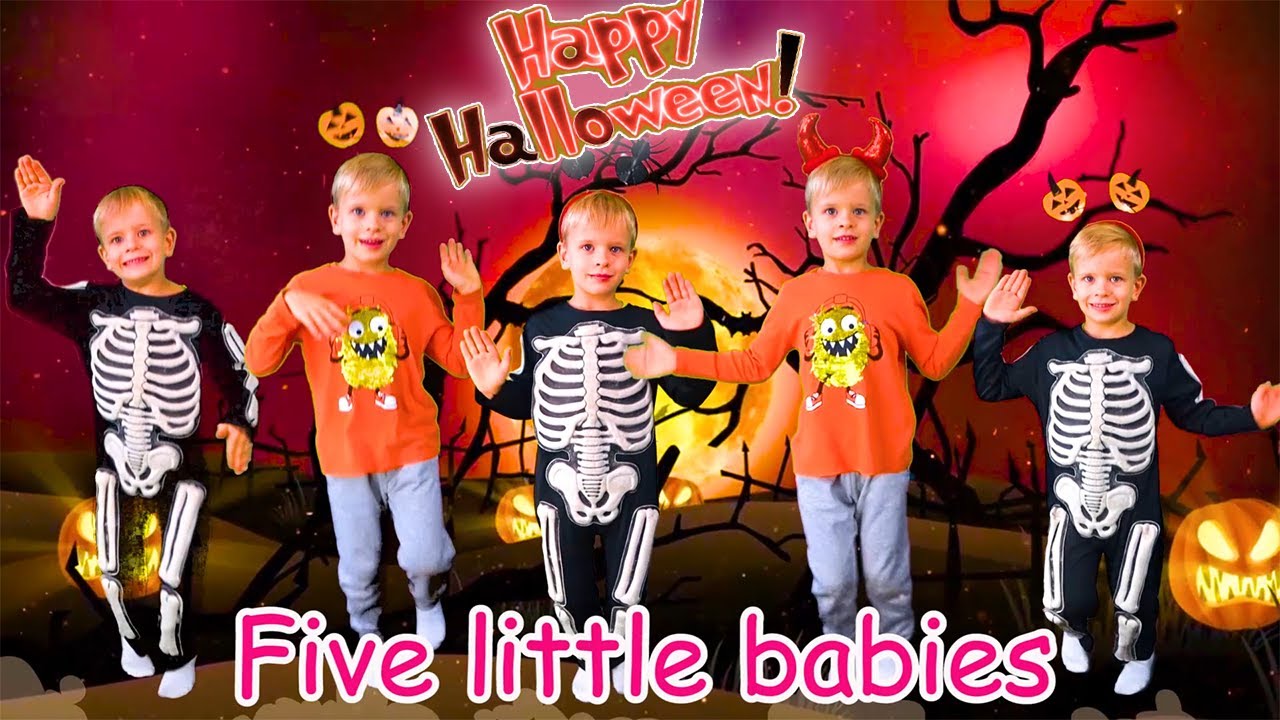 Five little pumpkins | Halloween song | Nursery rhymes for kids with ...