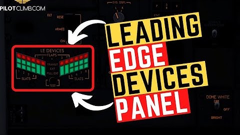 Boeing 737 Leading Edge Flaps And Slats Annuciator Panel.