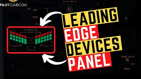 Boeing 737 Leading Edge Flaps And Slats Annuciator Panel.