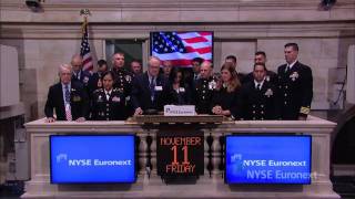 11 November 2011 U.S. Marine Corps ring the NYSE Opening Bell