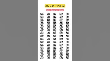 Can You Spot the Number 83 in Just 5 Seconds? #start_quiz