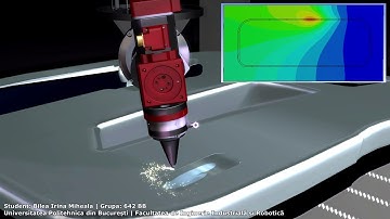Industrial Gantry Robot Integrated in a Robotic Cell for Laser Cutting Operations & Thermal Analysis