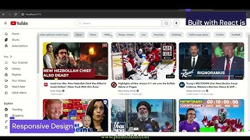 YouTube clone using react js | Node js | Department of Web Technologies at Planetoid Ai