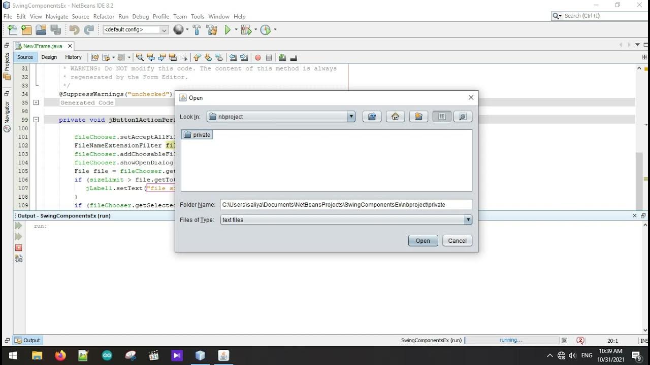java file chooser - YouTube