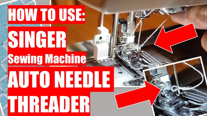 How to use the Automatic Needle Threader on a Sewing Machine 