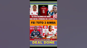 USAJILI FEI TOTO RASMI KUVAA JEZI NAMBA 6 SIMBA 