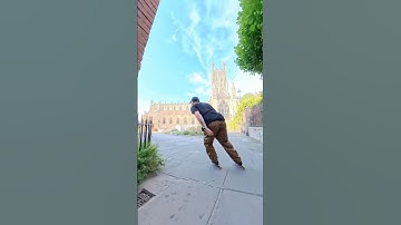 Down memory lane #insta360x5 #rollerblade #gloucester #urbanskating #gloucestercathedral