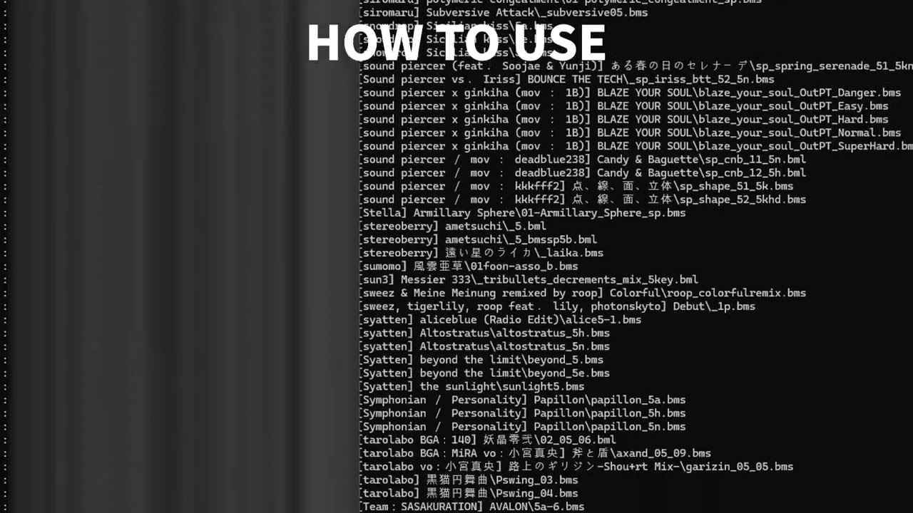 BMS 채보 삭제 프로그램 만듬 - 리듬게임 갤러리