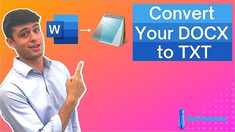 Use DocTranslator to Turn Your DOCX to TXT