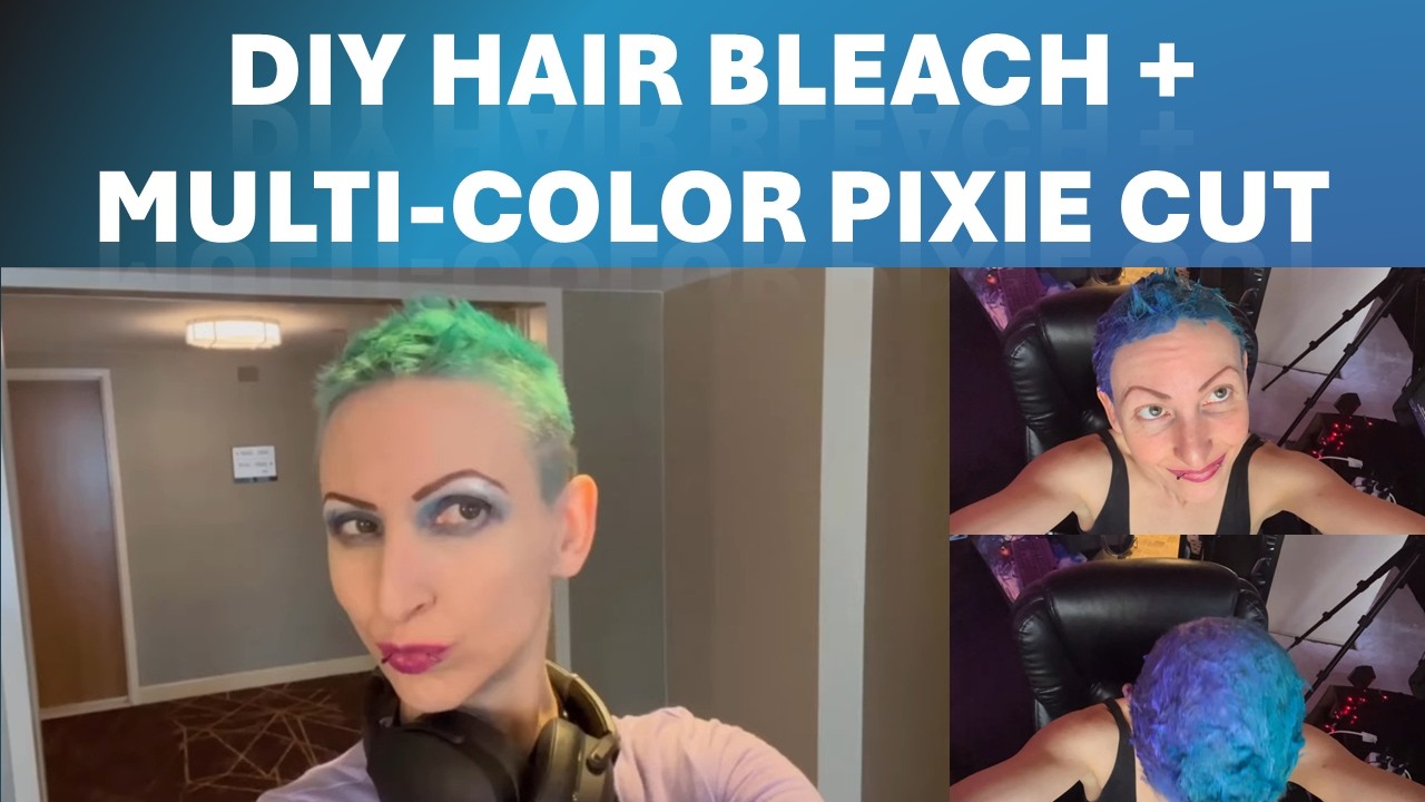 💚 ️ Vibrant DIY Hair Bleaching & Coloring for PAX West | Step-by-Step ...