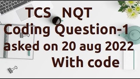TCS NQT Advance Coding Question With Code in C++ | Python | TCS NQT PREPARATION 2022 [AC-7]