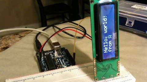 Arduino talking to SerLCD