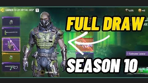 Just 3 Spin  DAMNEF TO LIFE MYTHIC DROP Codename lazarus   lucky draw NEW LEGENDARY CBR4 SEASONS 5