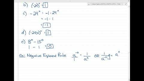 4.1 - Integer Exponents