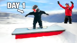 Teaching My Son To Snowboard