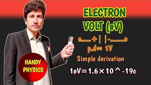 Electron Volt Simply explained || Conversion of eV to joule || Basic Introduction ||