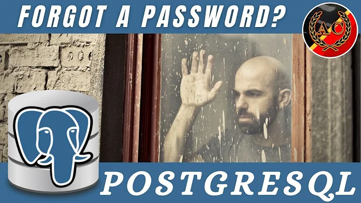 PostgreSQL What to do if you forgot a password?