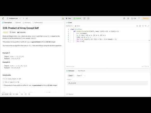 LeetCode DCC March 2024 - Day 15 - 238. Product of Array Except Self