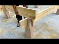 Build an incredibly strong and easy bed with simple joints  creative woodworking with dried stumps