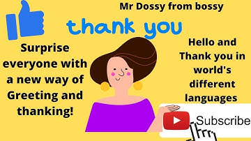 Surprise everyone with hello and thank you in different languages #youtube #magical words #language