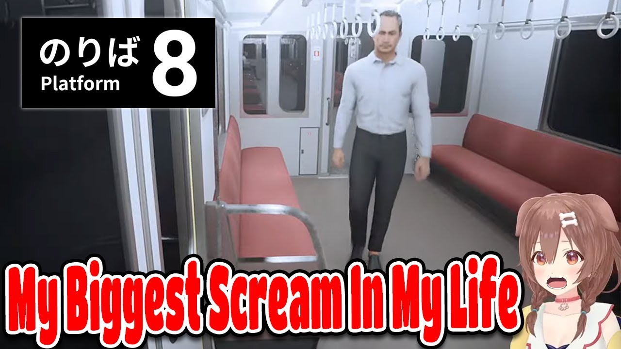 Inugami Korone Funny Reactions To Platform 8 Jumpscare Hololive【ENG SUB】