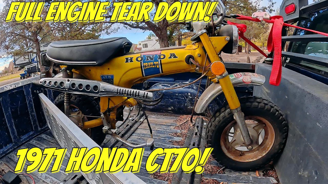 Ct70 Engine Complete 1971 Honda CT70 complete engine tear down including splitting the ...
