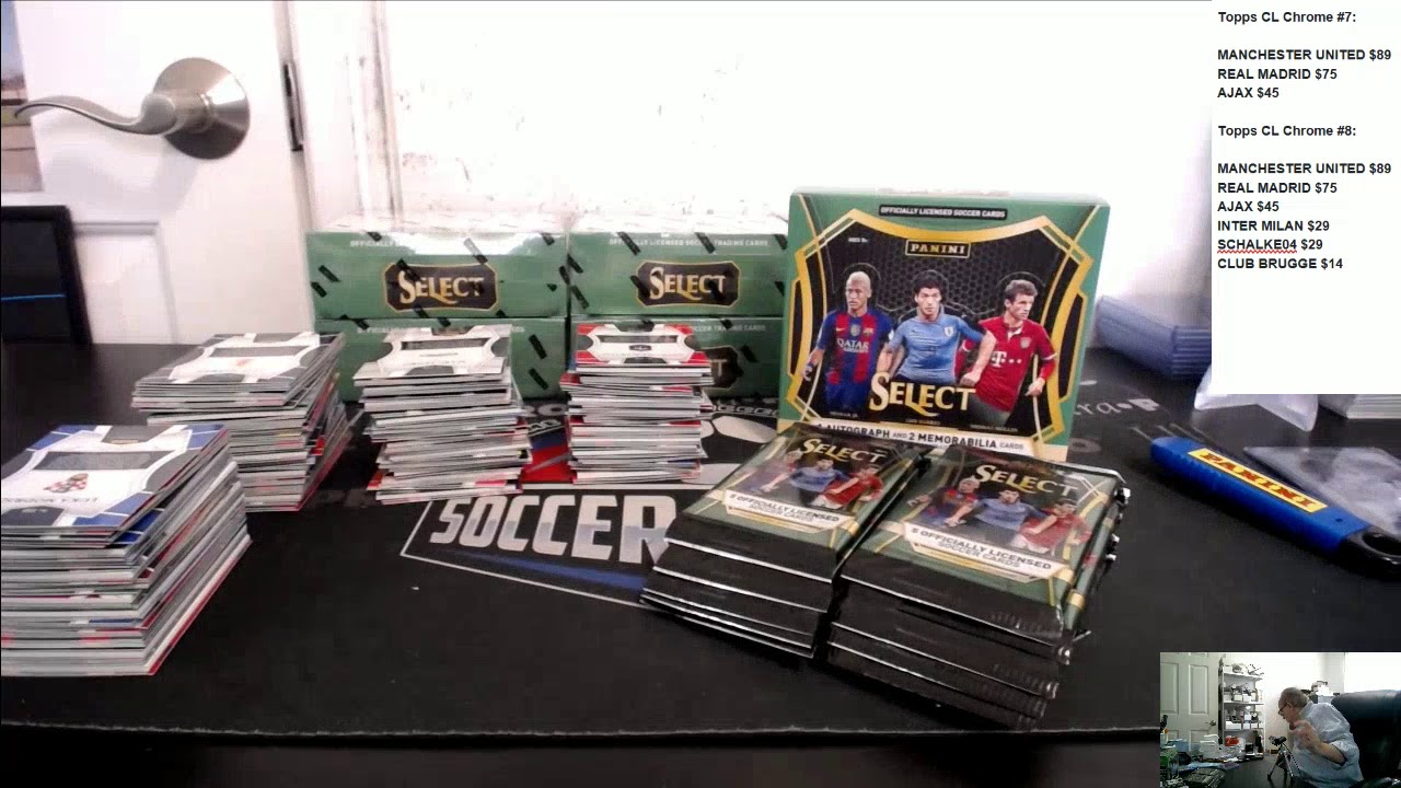 2016 PANINI SELECT SOCCER 36 BOX PICK YOUR TEAM 3 HOBBY CASE BREAK #112 (CASE 2 OF 3) football score