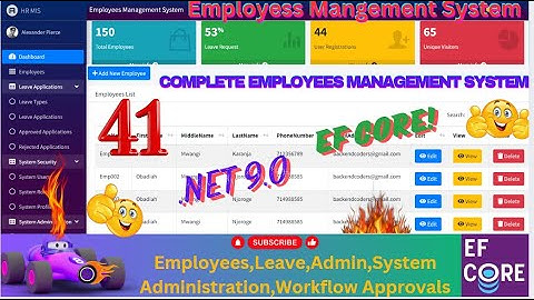 EP 41 Employees Management System With EFCore,MS SQL ASP.NET.CORE,Multiple User Approval Workflows🚀💥