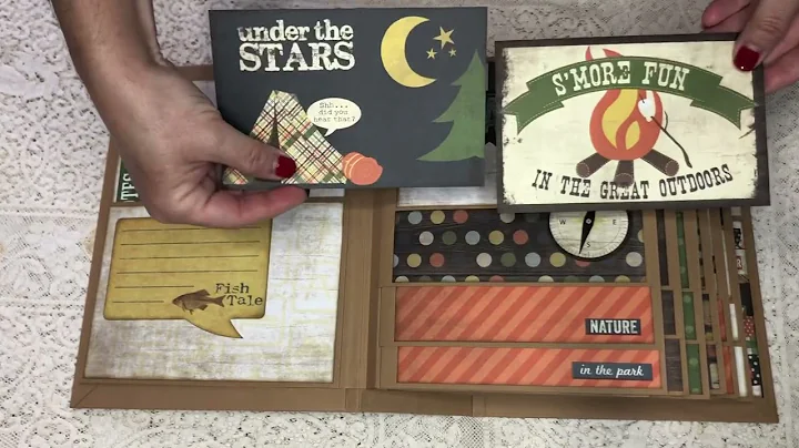 Take a Hike Photo Album, using a Kathy King from Paper Phenomenon tutorial.