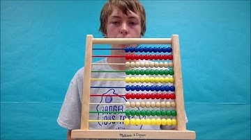 How to use a 100 bead abacus-Single Digit Example 2