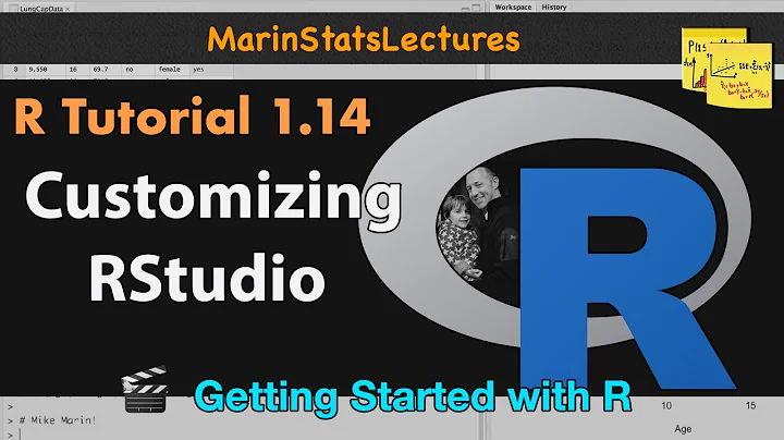 Customizing The Look of R Studio | R Tutorial 1.14 | MarinStatsLectures