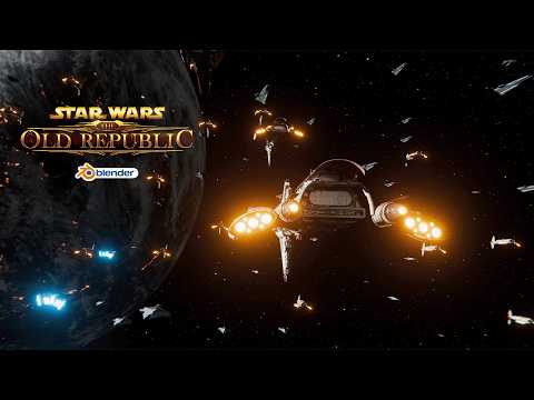 The Old Republic: Onderon System fleet | Star Wars Blender Animation