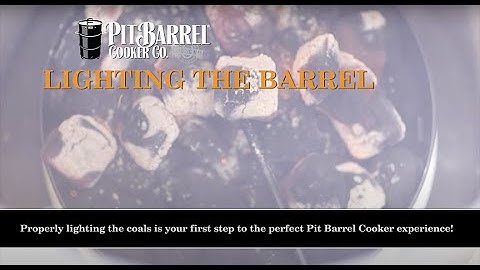 Lighting your Pit Barrel Cooker®