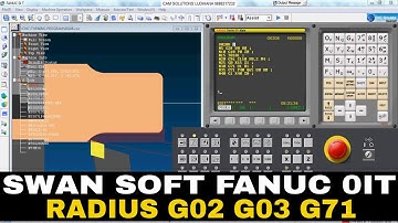 SWAN SOFT Turning in FANUC 0iT | Roughing Operation |CNC PROGRAMMING| SWAN SOFT SIMULATOR | FANUC