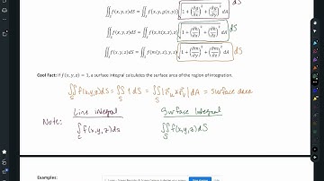 Section 16.7 Surface Integrals part 1